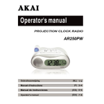 Akai AR250PW Manuel utilisateur