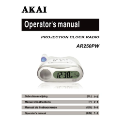 Akai AR250PW Manuel utilisateur | Fixfr