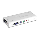 Trendnet TK-408K 4-Port PS/2 KVM Switch Kit Fiche technique