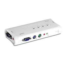 Trendnet TK-408K 4-Port PS/2 KVM Switch Kit Fiche technique | Fixfr