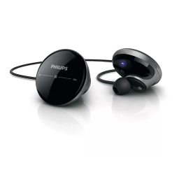 Philips SHB7110/10 Tapster Casque stéréo avec micro Bluetooth Guide de démarrage rapide | Fixfr