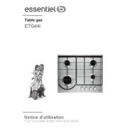 ETG44i Table de cuisson à gaz: Assistance IA et PDF | Fixfr