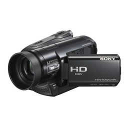 Sony HDR-HC9E Mode d'emploi | Fixfr