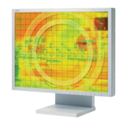 NEC SpectraView® 1980 Manuel utilisateur | Fixfr