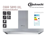 Bauknecht DBR 5890 IXL Hood Manuel utilisateur