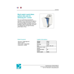MUVIT MUSLI0093 Étui Samsung SIII | PDF & IA | Fixfr