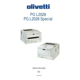 Olivetti PG L2028 and PG L2028 Special Manuel utilisateur | Fixfr