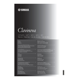 Clavinova CVP-409/407 : Guide d'utilisation + Chat IA | Fixfr