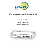 Comet Labs GS5+ Manuel utilisateur