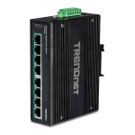 Trendnet TI-PG80B 8-Port Industrial Gigabit PoE+ DIN-Rail Switch (24 &ndash; 56V) Fiche technique