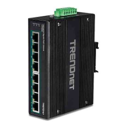 Trendnet TI-PG80B 8-Port Industrial Gigabit PoE+ DIN-Rail Switch (24 – 56V) Manuel utilisateur | Fixfr