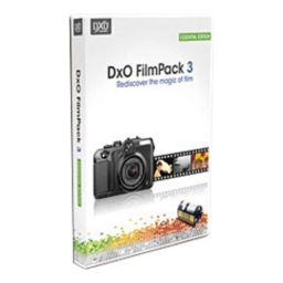 DxO FilmPack v3 macintosh Manuel utilisateur | Fixfr