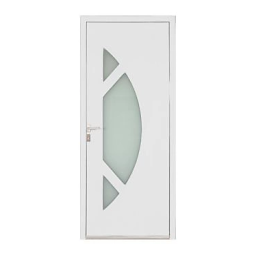 Castorama Porte d'entrée aluminium Amanda blanc 90 x h.215 cm poussant droit Mode d'emploi | Fixfr