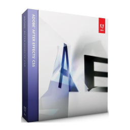 Adobe After Effects CS5 Manuel utilisateur | Fixfr