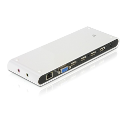 DeLOCK 87446 USB 2.0 Port Replicator Fiche technique | Fixfr