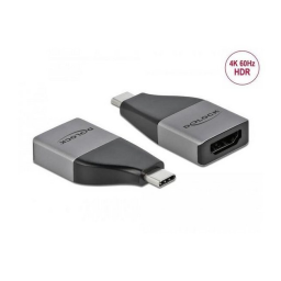 DeLOCK 64119 USB Type-C™ Adapter to HDMI (DP Alt Mode) 4K 60 Hz + HDR – compact design Fiche technique | Fixfr