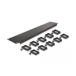 DeLOCK 66847 10″ Cable Management Routing Panel Fiche technique | Fixfr