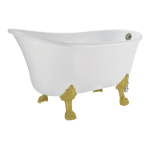 Streamline N903BGM-BNK 68 in. Acrylic Clawfoot Non-Whirlpool Bathtub Mode d'emploi