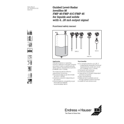 Endres+Hauser Levelflex M FMP41C Interface measurement Brief Manuel utilisateur | Fixfr