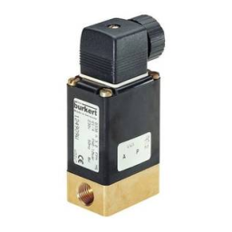 Burkert 0293 Direct-acting 2/2-way plunger valve Manuel utilisateur | Fixfr