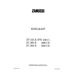 Zanussi ZT 155 R Manuel utilisateur | Fixfr