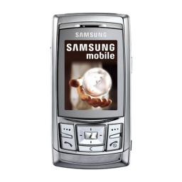 Samsung SGH-D840 Manuel utilisateur | Fixfr