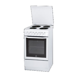 Indesit I5ESH2AE(W) KZ Cooker Manuel utilisateur | Fixfr