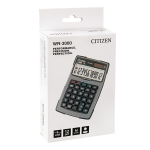 Citizen WR3000-GY calculator Fiche technique