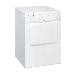 Whirlpool AWZ 850 Dryer Manuel utilisateur | Fixfr