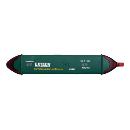 Extech Instruments DVA30 Non-contact AC Voltage and Current Detector Manuel utilisateur | Fixfr