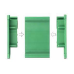 DeLOCK 66064 DIN Rail Side Panel for Board Holder 4 pieces Fiche technique