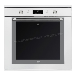 Whirlpool AKZM 753/WH Oven Manuel utilisateur | Fixfr