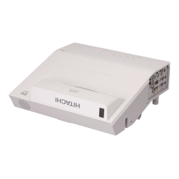 Hitachi CPTW3506 Projector Manuel utilisateur | Fixfr