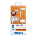 Philips SHN6000/10 &Eacute;couteurs intra-aur. avec r&eacute;duction de bruit Manuel utilisateur