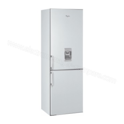 Whirlpool WBE3325 NF TS AQUA Fridge/freezer combination Manuel utilisateur | Fixfr