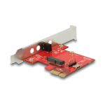 DeLOCK 89889 PCI Express Card &gt; 1 x internal M.2 Key E - Low Profile Form Factor Fiche technique