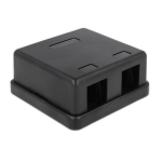 DeLOCK 86257 Keystone Surface Mounted Box 2 Port black Fiche technique