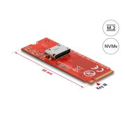 DeLOCK 64106 M.2 Key M to 1 x OCuLink SFF-8612 Converter Fiche technique | Fixfr