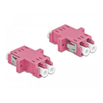 DeLOCK 86537 Optical Fiber Coupler LC Duplex female to LC Duplex female Multi-mode 2 pieces violet Fiche technique