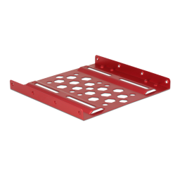 DeLOCK 21290 Aluminium installation frame 2.5″ to 3.5″ red Fiche technique | Fixfr