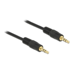 DeLOCK 85602 Klinkenkabel 3,5 mm 4 Pin Stecker &gt; Stecker 3 m violett Fiche technique