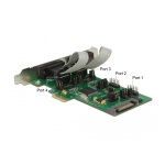 DeLOCK 62922 PCI Express Card to 3 x Serial RS-232 + 1 x TTL 3.3 V / RS-232 Fiche technique