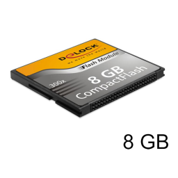 DeLOCK 54474 Compact Flash Card 8 GB Fiche technique | Fixfr