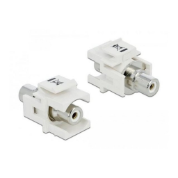 DeLOCK 86308 Keystone Module RCA female > RCA female gold plated red / white Fiche technique | Fixfr