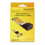 DeLOCK 66229 Express Card &gt; 1 x Multiport USB 3.0 + eSATAp Fiche technique