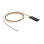 DeLOCK 12609 WLAN 802.11 ac/ax/a/h/b/g/n Antenna MHF&reg; I plug 0.5 - 1.2 dBi RG-178 1 m PCB internal self adhesive Fiche technique