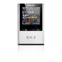 Philips SA2VBE08S/02 GoGEAR Baladeur MP4 Manuel utilisateur | Fixfr