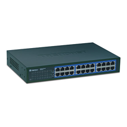 Trendnet TEG-S24R Manuel utilisateur | Fixfr