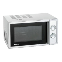 Bartscher 610836 Microwave 23L, 900W Mode d'emploi | Fixfr