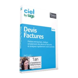 Ciel Devis Factures 2015 Manuel utilisateur | Fixfr